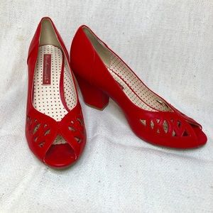 Red B.A.I.T. Vintage Inspired Heels